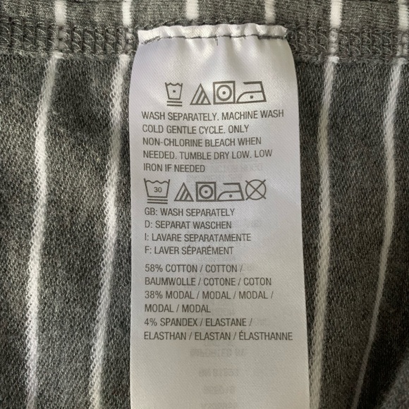 AnyBody Cozy Knit French Terry Striped Hoodie - Picture 5 of 5